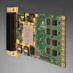 3U VPX Virtex 7 FPGA Quad 12 bit 4.0 Gsps ADC Conduction or Air-Cooled AV121